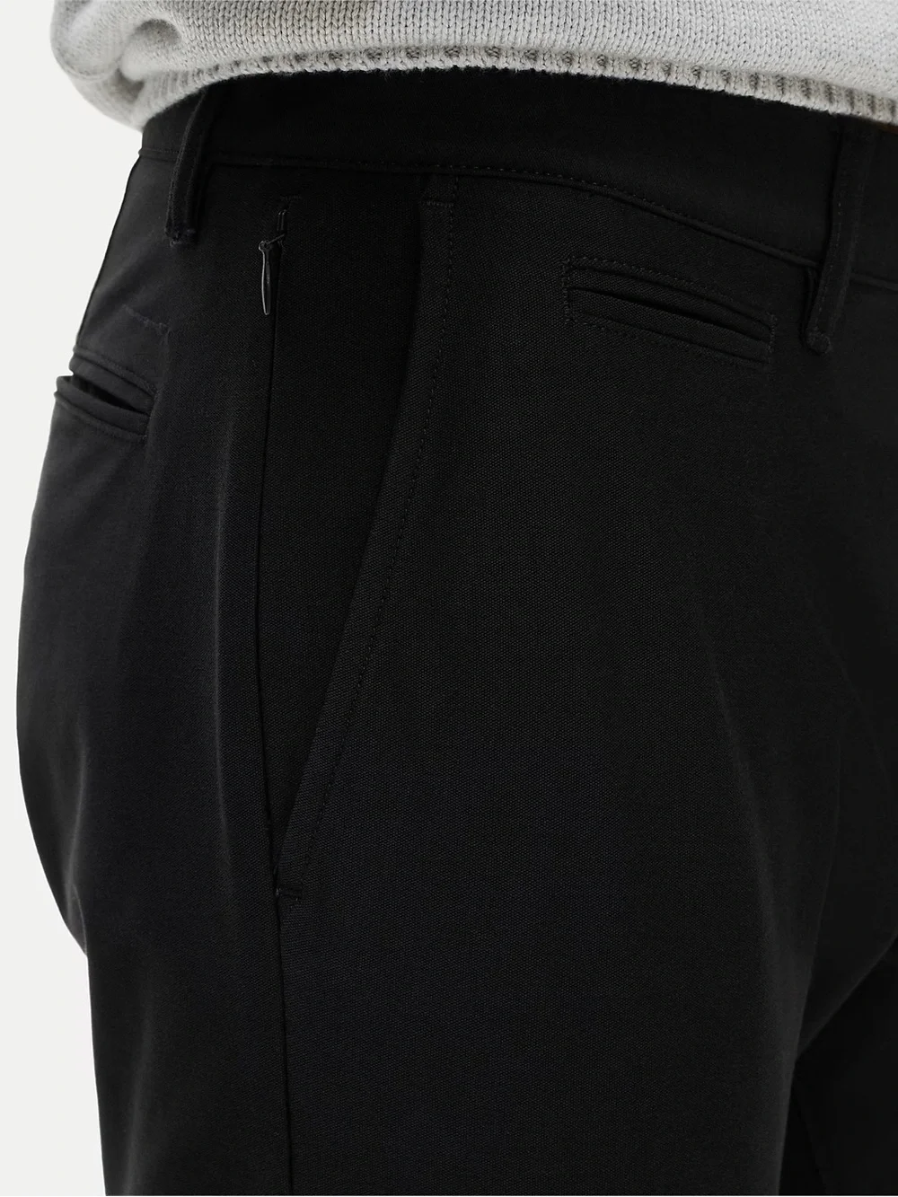 J.CREW 484 Slim-fit tech pant in Black Size 31/32 NWT $128 CG696